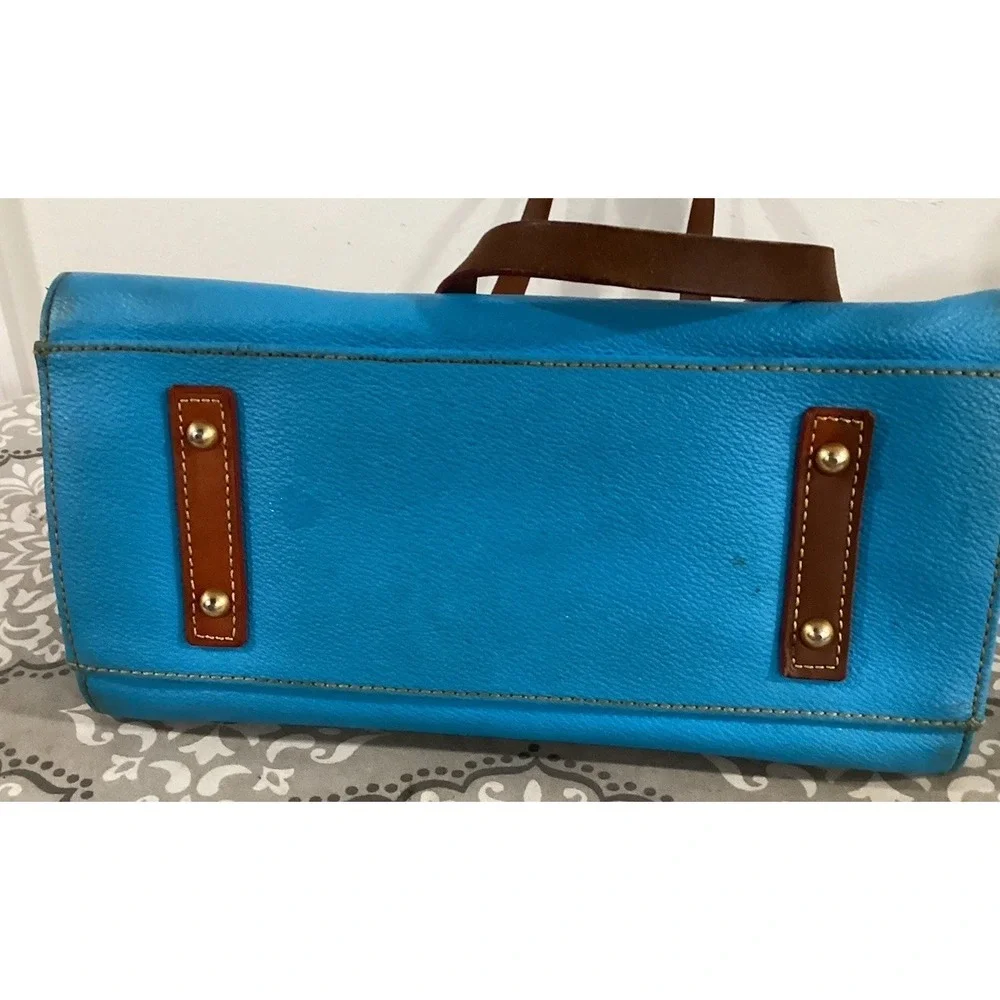 Dooney and Bourke Blue  Pebble Grain Leather Handbag